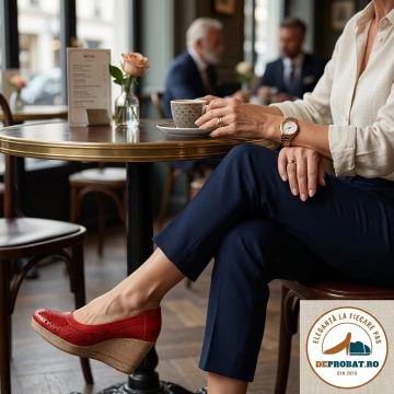 Vanesa – Pantofi roșii cu platformă de 7 cm, din piele, Colecția Ateli - Img 3