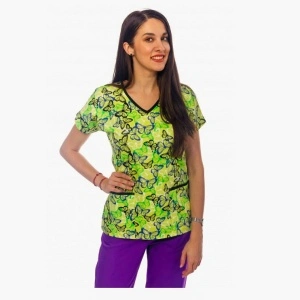 Bluza medicala praz fluturasi