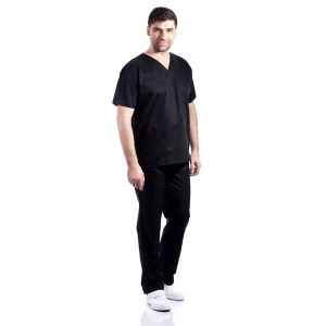 Costum medical negru - unisex STRECH