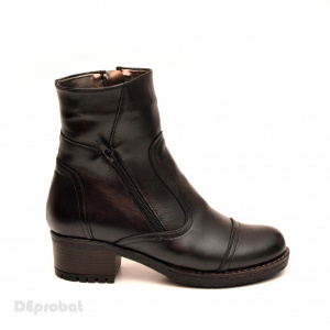Ghete negre dama casual-elegante din piele naturala