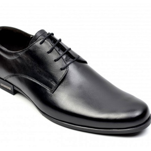Pantofi barbati piele naturala negri casual-eleganti