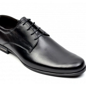 Pantofi barbati piele naturala negri casual-eleganti