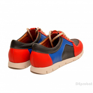 Pantofi dama adidasi sport-casual din piele naturala