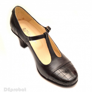Pantofi dama din piele naturala negri