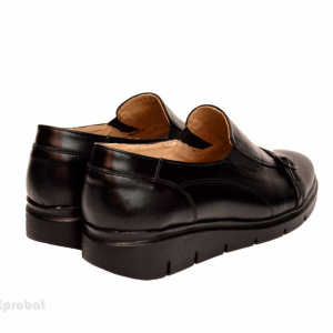 Pantofi dama negri casual-eleganti din piele naturala