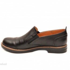 Pantofi dama negri casual-eleganti din piele naturala