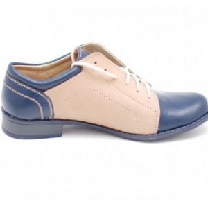 Pantofi dama piele naturala casual cu siret cod P93 - Img 3