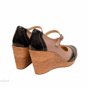 Pantofi dama piele naturala cu platforma cod P159 - Img 2