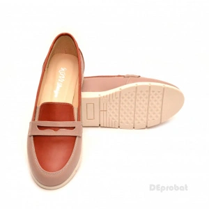 Pantofi dama sport-casual din piele naturala cu elastic