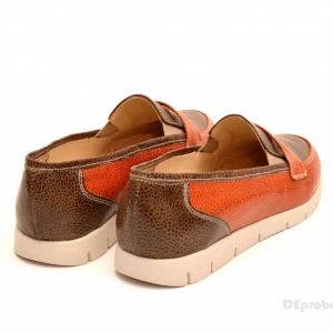 Pantofi dama sport-casual din piele naturala cu elastic