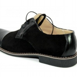 Pantofi negri barbati piele naturala casual-office