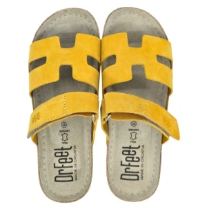 Papuci Dr Feet 9018 galben mustar - dama