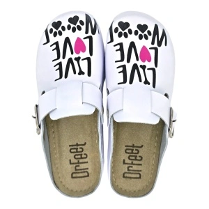 Saboti medicali Dr Feet 1100 alb - Live Love Woof - dama