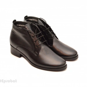 Ghete elegante dama piele naturala Negre