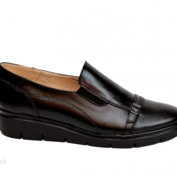 Pantofi dama negri casual-eleganti din piele naturala