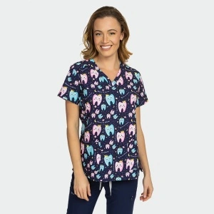 Bluza medicala albastru - Born to shine