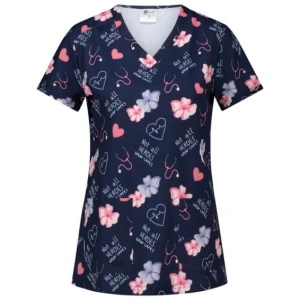 Bluza medicala albastru - Heroes