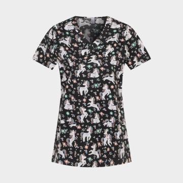 Bluza medicala - Flower Unicorn