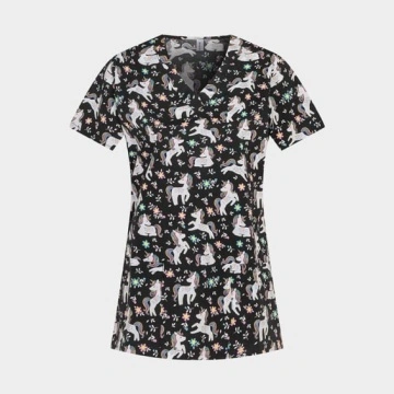 Bluza medicala - Flower Unicorn