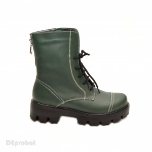 Bocanci verzi dama piele naturala sport-casual