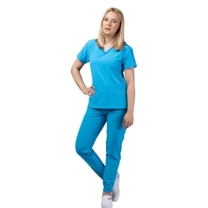 Costum medical Eva dama - ocean blue