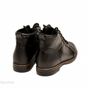 Ghete negre dama casual-elegante din piele naturala 