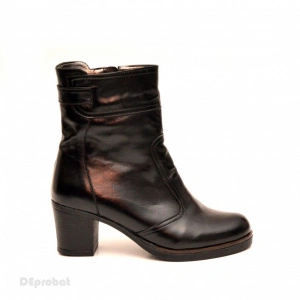 Ghete negre dama casual-elegante din piele naturala