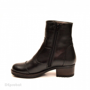 Ghete negre dama casual-elegante din piele naturala