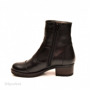Ghete negre dama casual-elegante din piele naturala