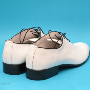 Pantofi albi barbati piele naturala casual-eleganti