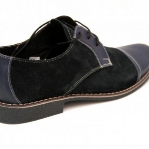 Pantofi bleumarin barbati piele naturala casual-office