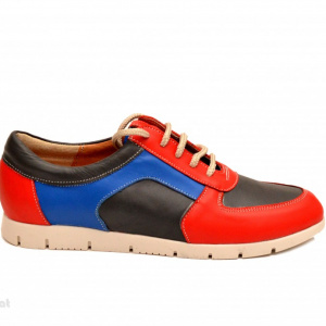 Pantofi dama adidasi sport-casual din piele naturala