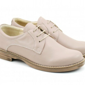Pantofi dama bej casual-eleganti din piele naturala cod P75BEJ Natasha