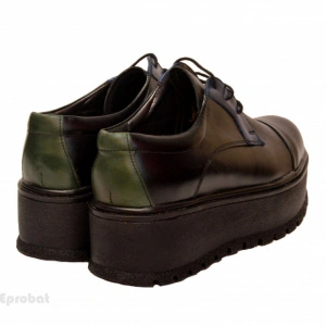 Pantofi dama cu talpa inalta 5,5 cm din piele naturala