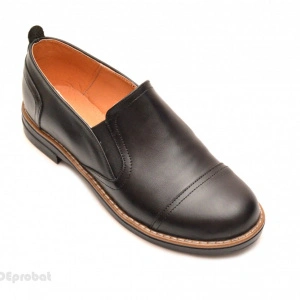 Pantofi dama negri casual-eleganti din piele naturala