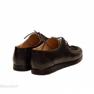 Pantofi dama negri casual-eleganti din piele naturala