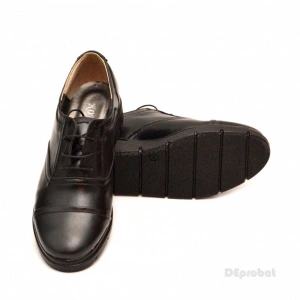 Pantofi dama negri casual-eleganti din piele naturala