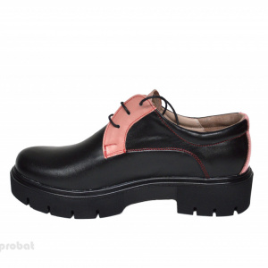 Pantofi dama negri lucrati manual din piele naturala cod P200 - Img 4