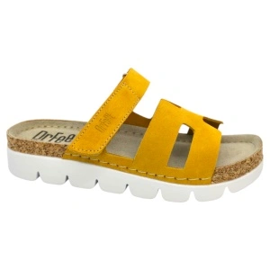 Papuci Dr Feet 9018 galben mustar - dama
