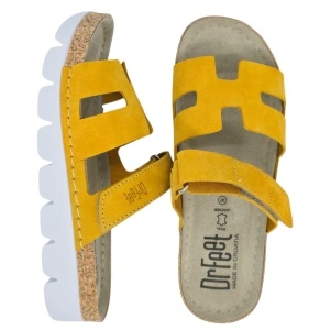 Papuci Dr Feet 9018 galben mustar - dama