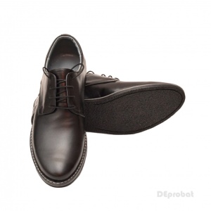 Pantofi bărbați negri casual-eleganți din piele naturală cu șiret – versatilitate și stil