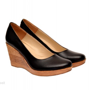 39 - Pantofi negri dama eleganti - casual din piele naturala cod P162 - LICHIDARE STOC