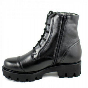 Bocanci dama piele naturala Negri sport-casual cod BOC15N - Made in Romania - Img 4
