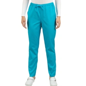 Pantaloni turcoaz unisex - strech