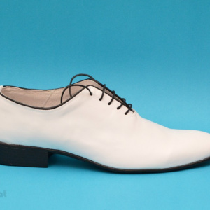 Pantofi albi barbati piele naturala casual-eleganti