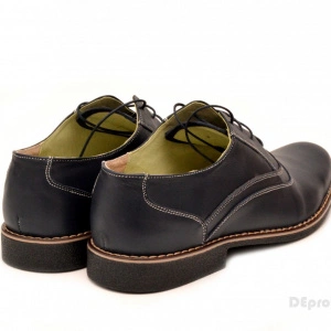 Pantofi barbati piele naturala bleumarin casual-eleganti cu siret