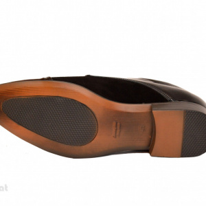 Pantofi barbati piele naturala negri casual-eleganti