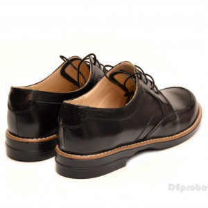 Pantofi dama casual din piele naturala negri