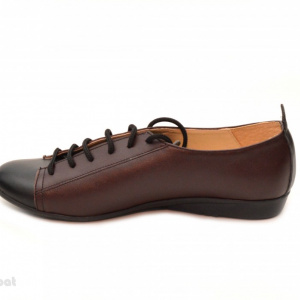 Pantofi dama din piele naturala cu talpa joasa