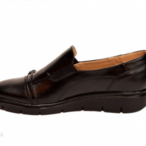 Pantofi dama negri casual-eleganti din piele naturala